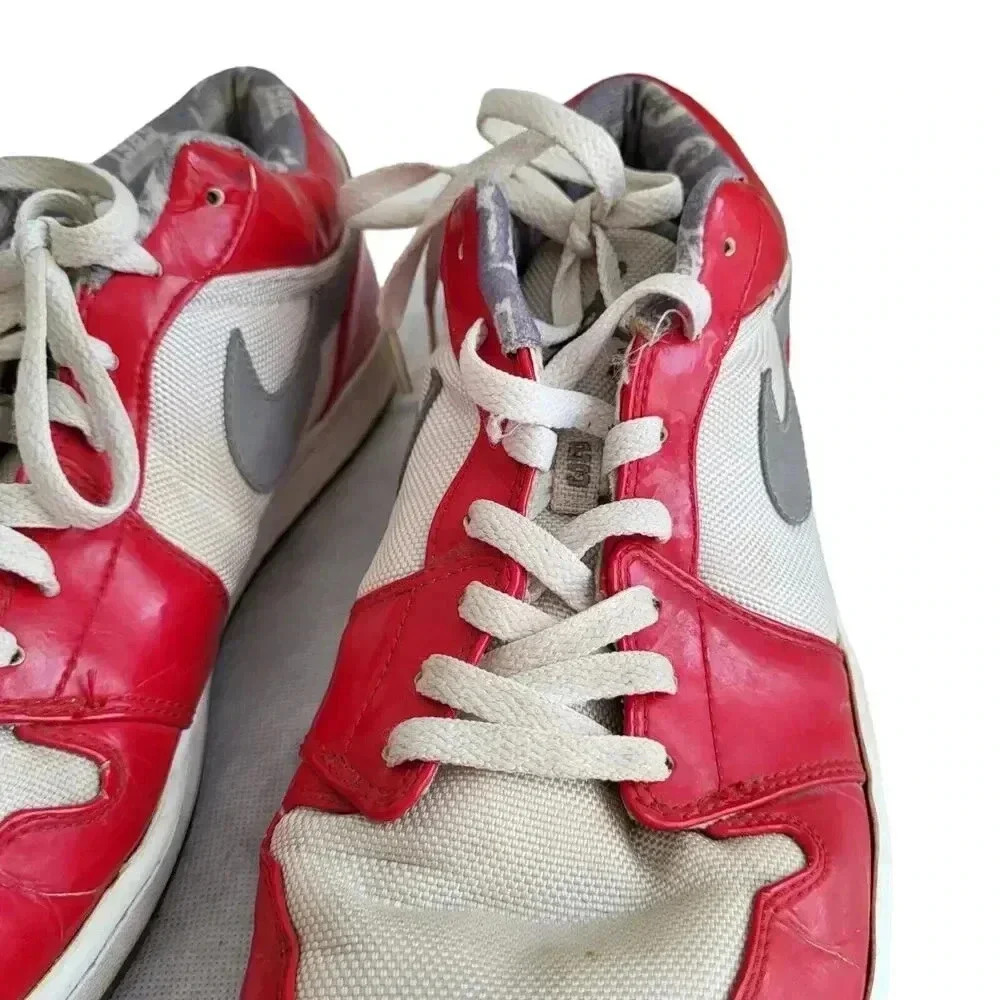 Air Jordan 1 Retro Low 'South Side' 309192‑171 Sz 14 red/white / Gray - Picture 7 of 12